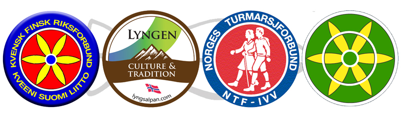 Arktinen pilgrim Lyngen logoer